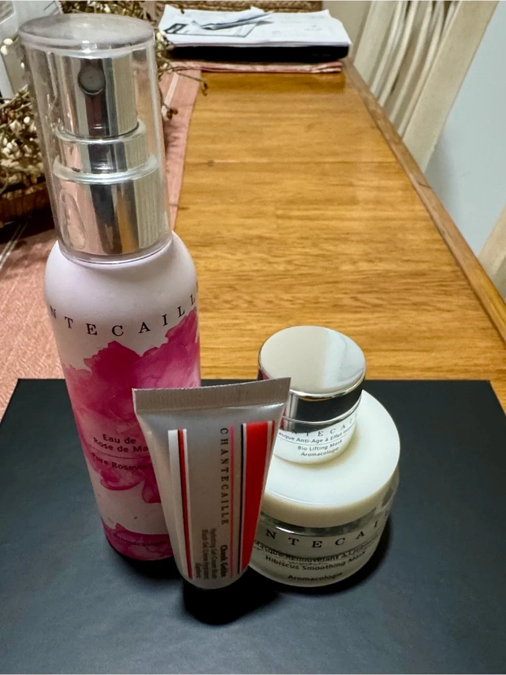Chantecaille Hydrating Mist & Skincare Trio — Pink, White, Silver